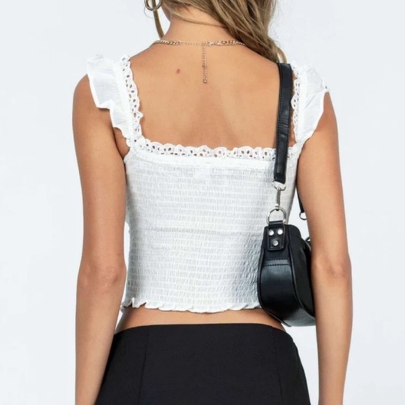 Princess Polly Chet top white NWOT - Picture 4 of 11